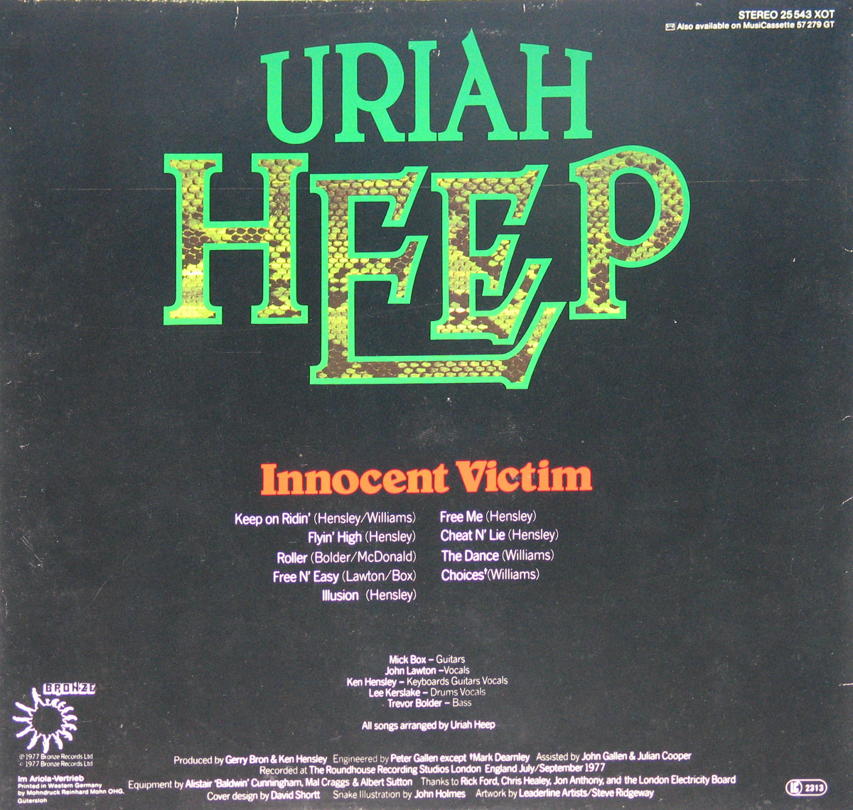 High Resolution Photos of uriah heep innocent victim swiss 